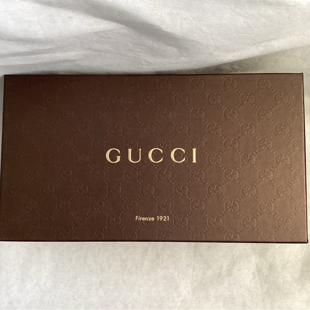Authentic Gucci Cellarius Peep-Toe Wedge, Size 5.5 - Picture 12 of 12